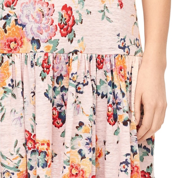 Flower dress linen Rebecca Taylor - Picture 2 of 5